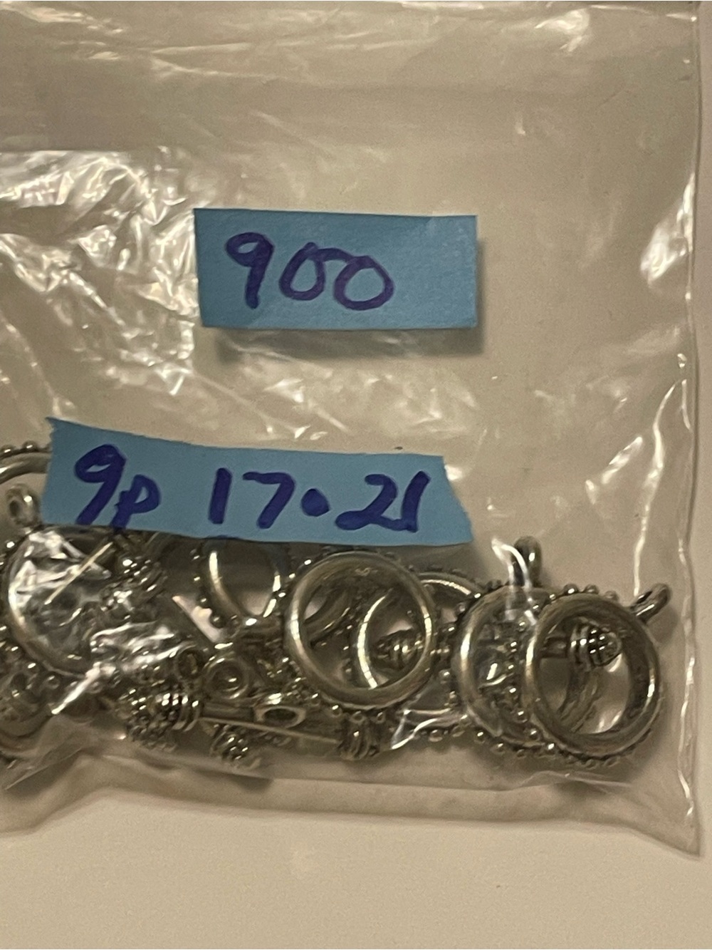 9 Silver Toggles - Picture 4 of 4